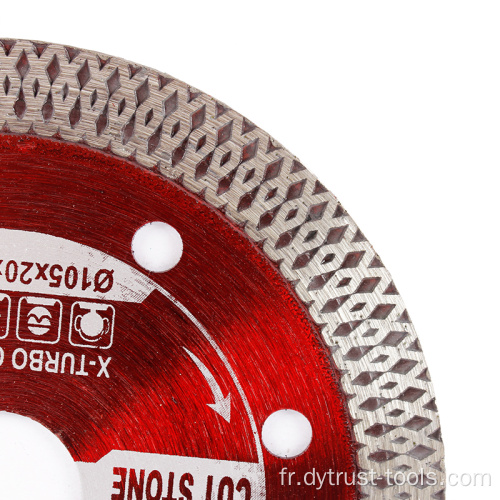 Saw Blade Hot pressé 105-230 mm Plaque d&#39;onde en maille en céramique ultra-mince